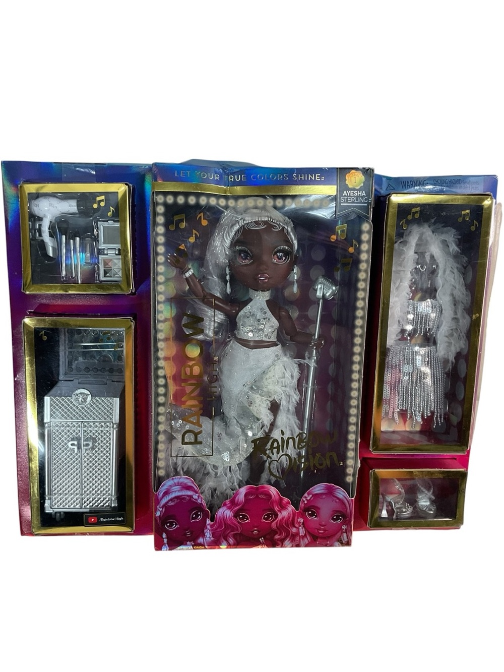 Rainbow High Rainbow Vision Divas- Ayesha Sterling (Silver) Fashion Doll NEW
